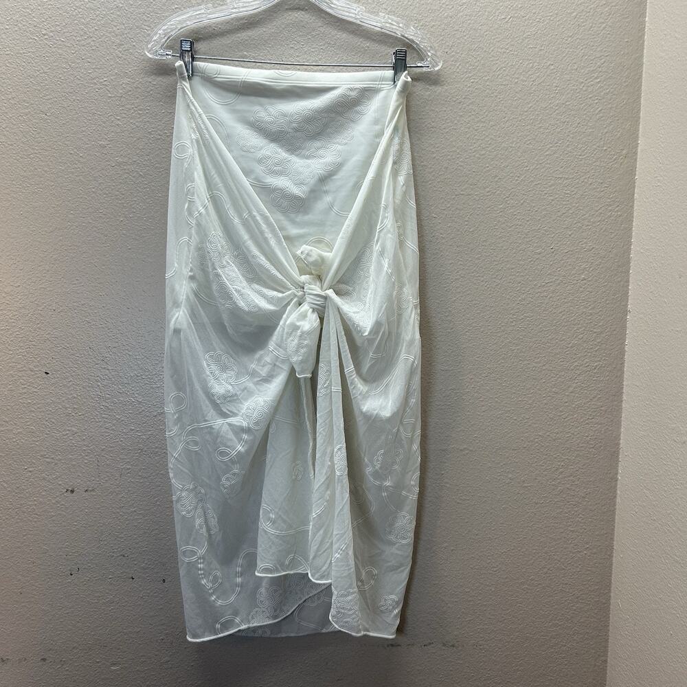 France Boutique French West Indies Tube Top Swimsuit‎ Coverup Dress Sheer Lace
